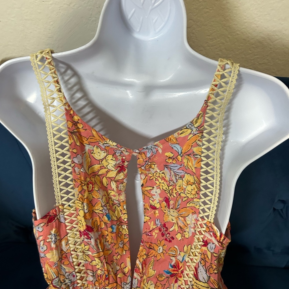 Chelsea & Violet Orange Yellow Halter Sundress - Picture 9 of 10
